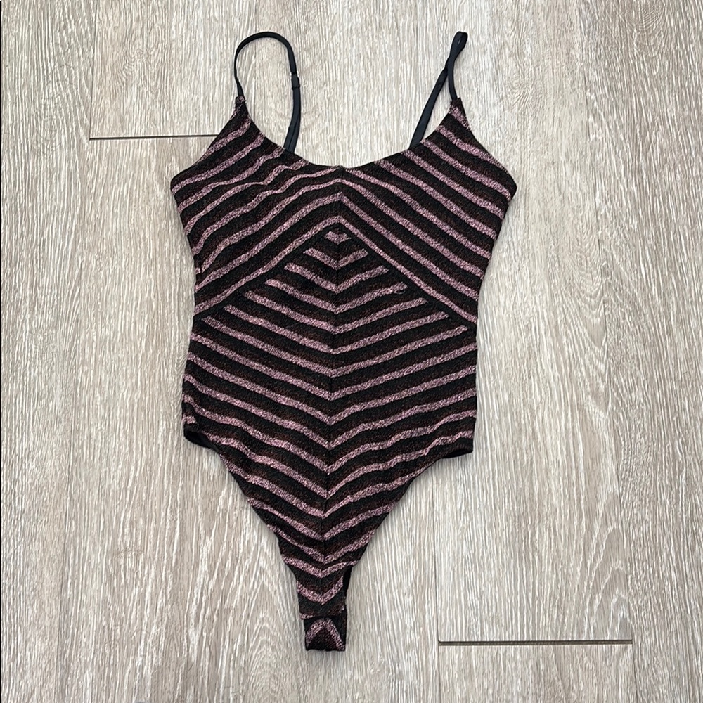 Fleur de Mal metallic bodysuit